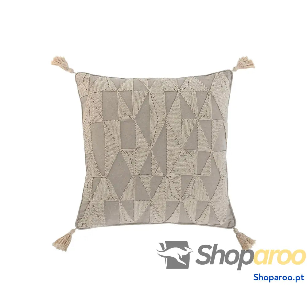 Almofada Home ESPRIT Natural Boho 45 x 8 x 45 cm