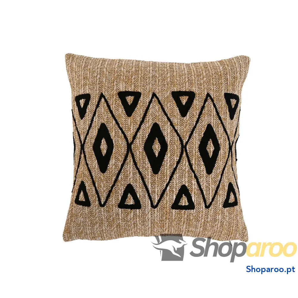 Almofada Home ESPRIT Preto Natural 42 x 15 x 42 cm