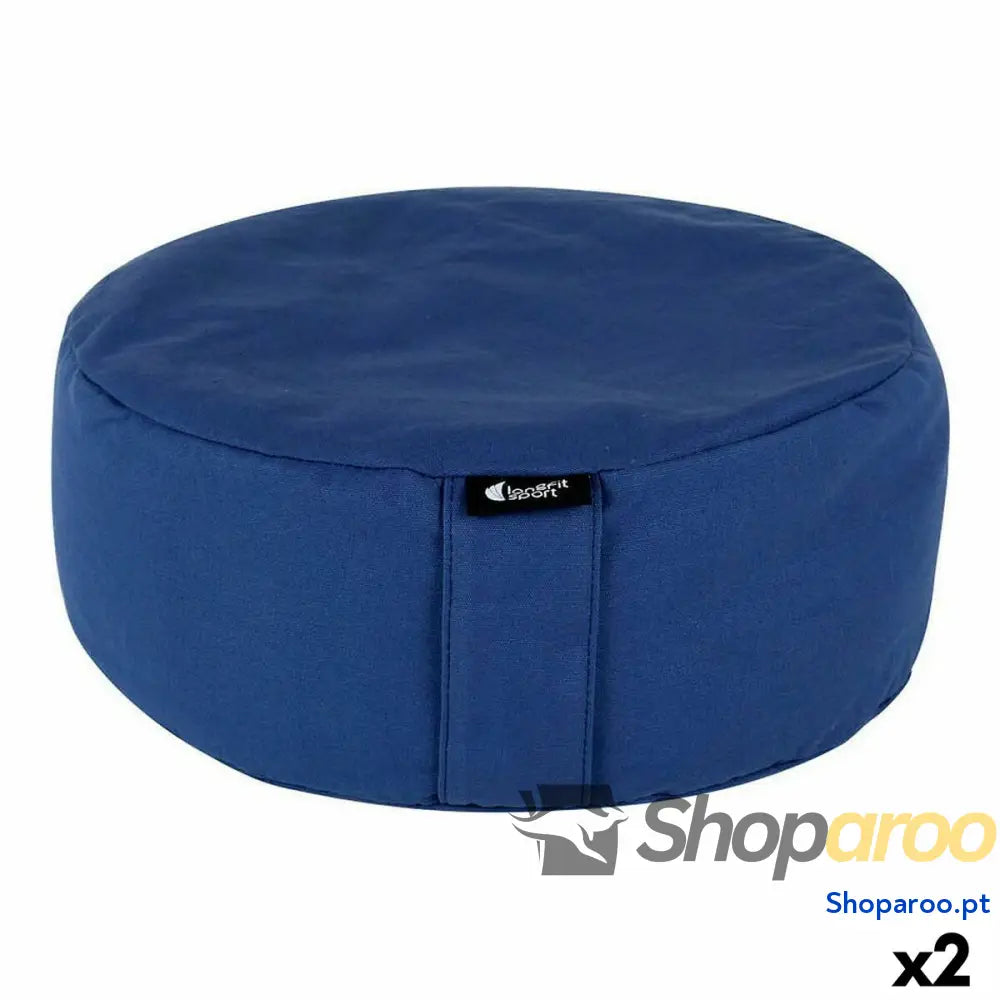 Almofada LongFit Sport Longfit sport Yoga Azul 33 x 13 cm (2 Unidades)
