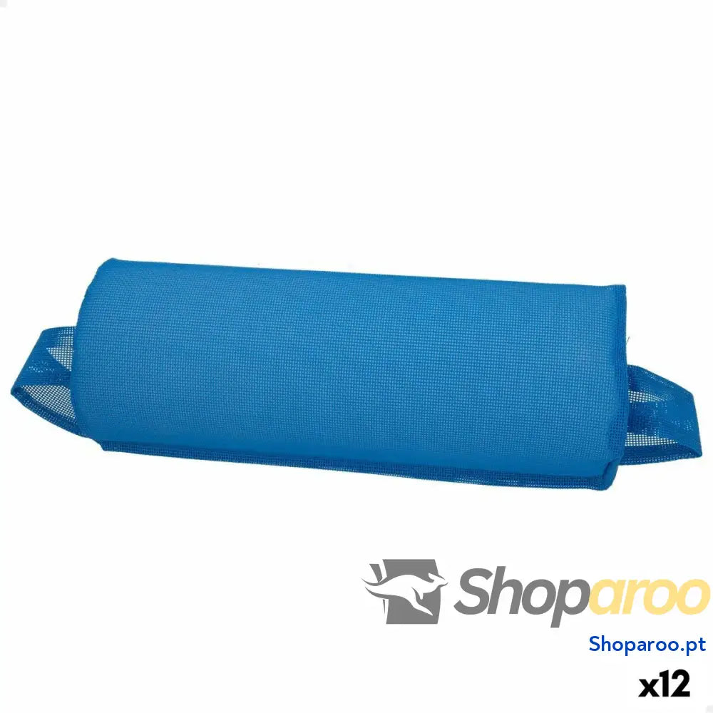 Almofada para cadeiras Aktive Azul 35 x 5 x 14 cm (12 Unidades)