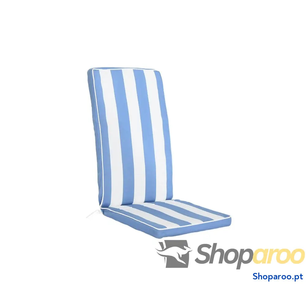 Almofada para cadeiras DKD Home Decor Branco Azul celeste 42 x 4 x 115 cm