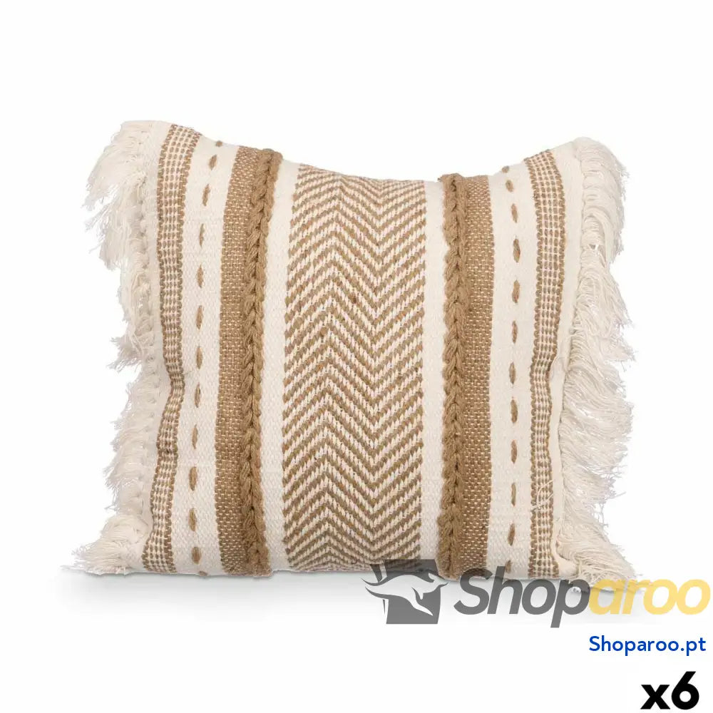 Almofada SH-CS-22-058 Castanho Natural 45 x 16 x 45 cm (6 Unidades)