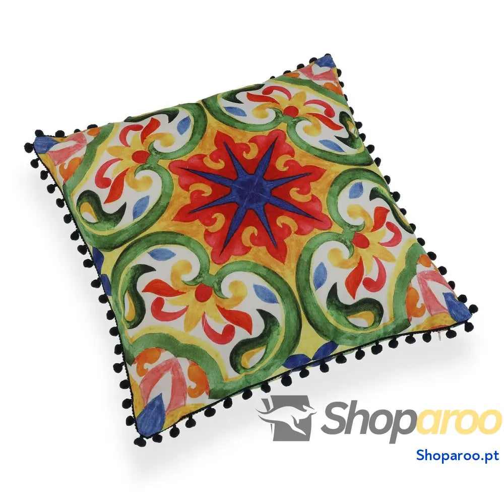 Almofada Versa Borlas Poliéster (45 x 45 cm)