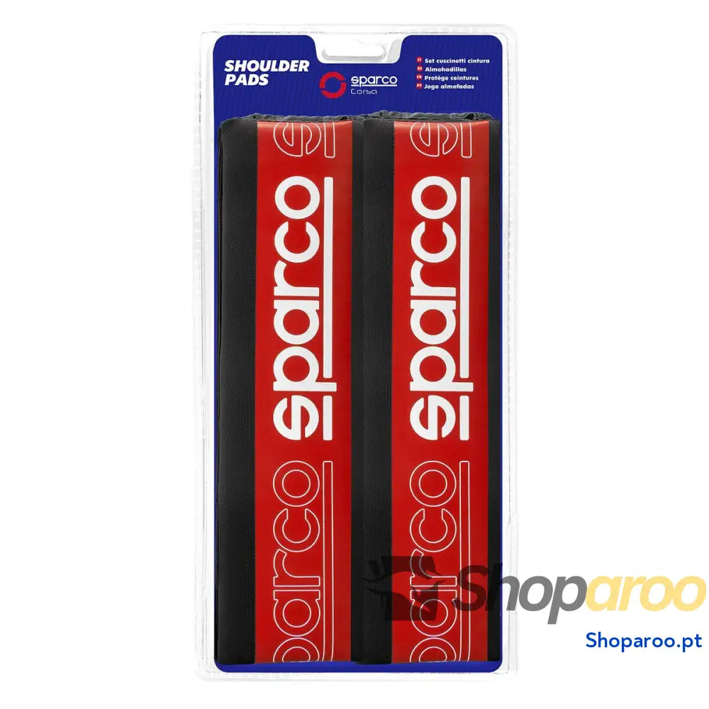 Almofadas para Cinto de Segurança Sparco SPC1208RD Vermelho (2 Unidades)