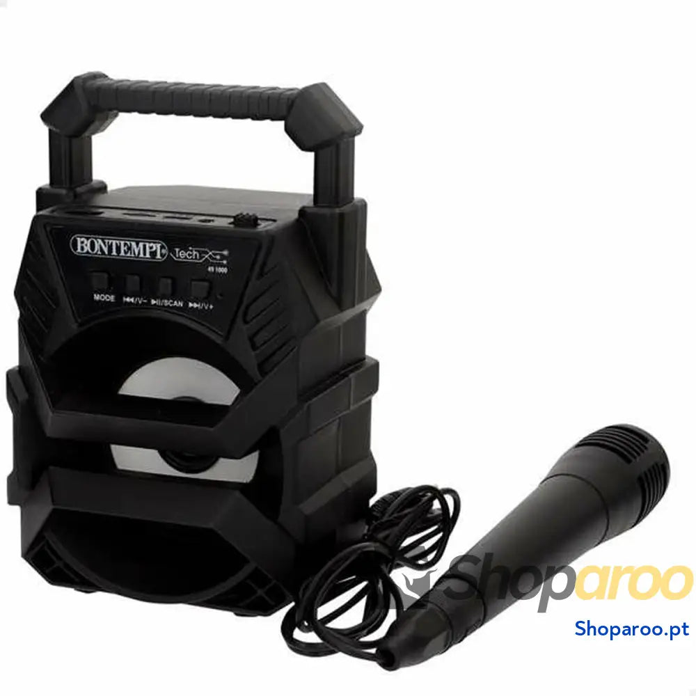 Altifalante Bluetooth com microfone para karaoke Colorbaby