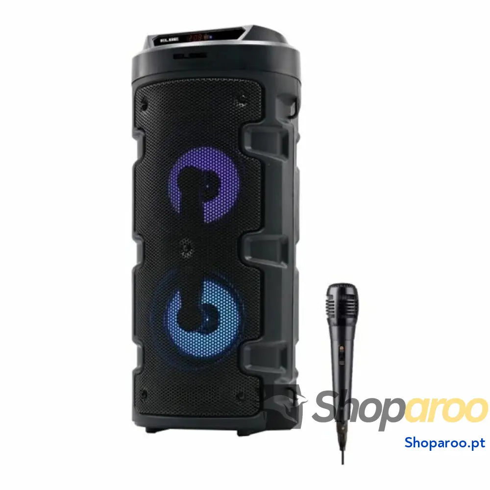 Altifalante Bluetooth com microfone para karaoke ELBE ALT 88 10W Preto