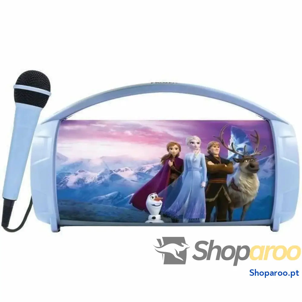 Altifalante Bluetooth com microfone para karaoke Lexibook Frozen