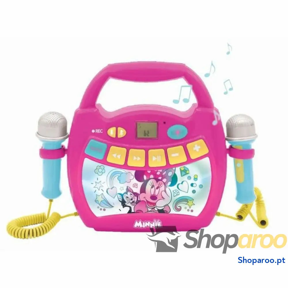 Altifalante Bluetooth com microfone para karaoke Lexibook MINNIE MOUSE