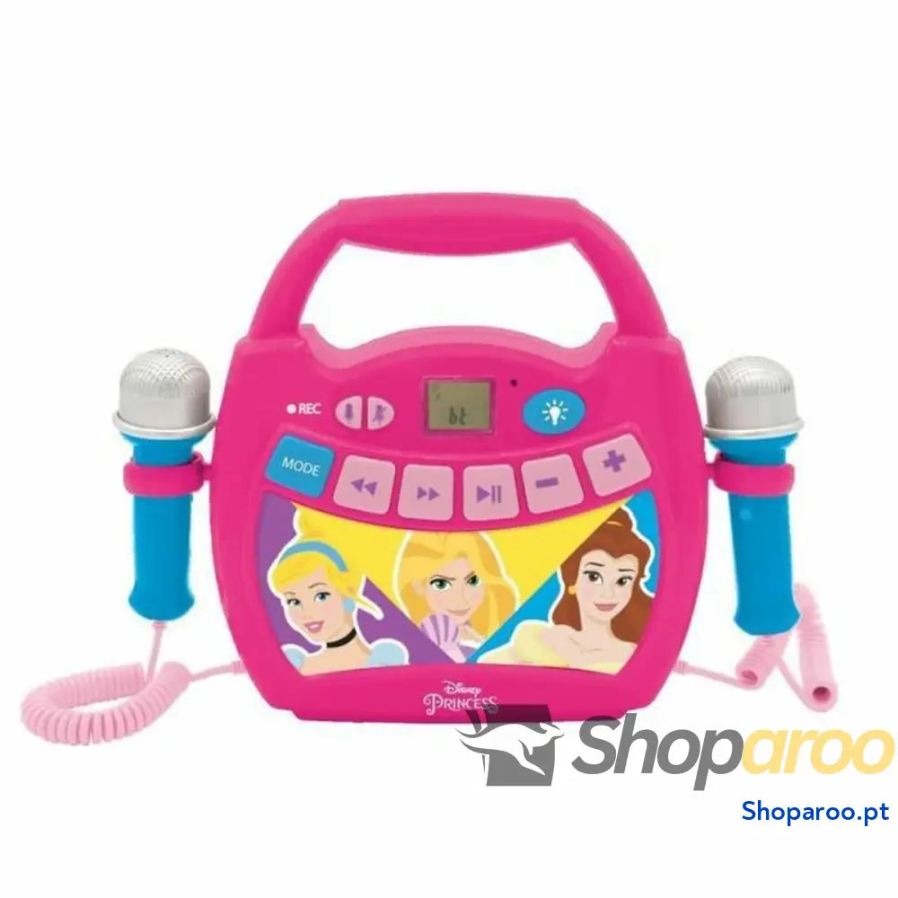 Altifalante Bluetooth com microfone para karaoke Lexibook PRINCESA DE DISNEY
