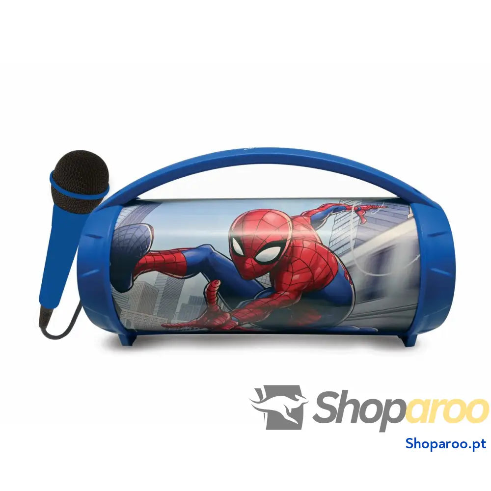 Altifalante Bluetooth com microfone para karaoke Lexibook Spider Man