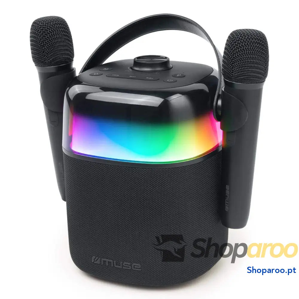 Altifalante Bluetooth com microfone para karaoke Muse MUSE M 530 KA 30 W Preto