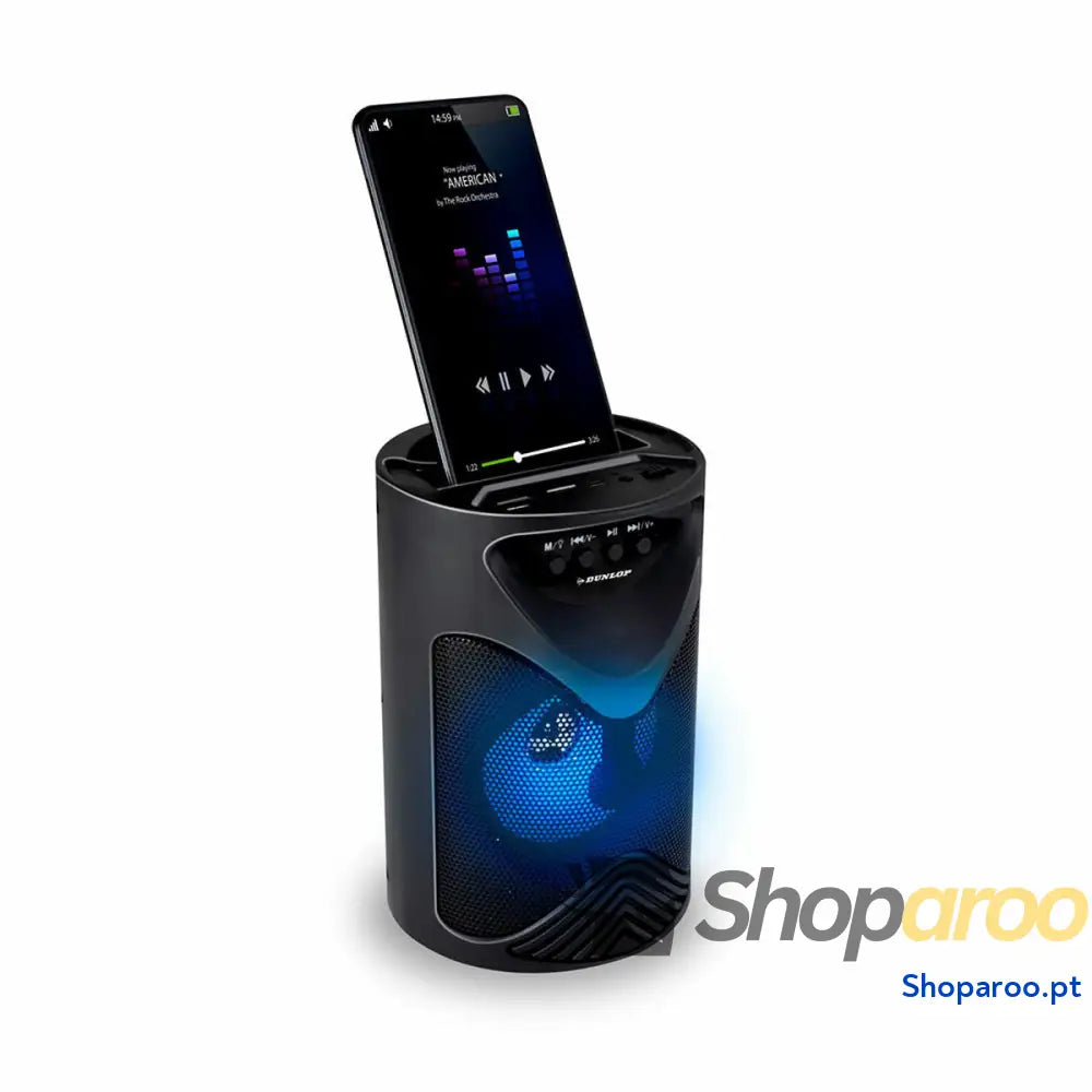 Altifalante Bluetooth Dunlop TWS 15 W Preto USB
