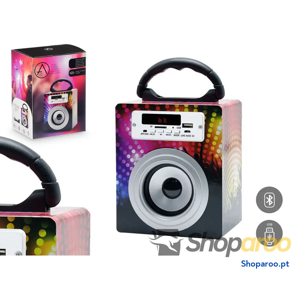 Altifalante Bluetooth KBQ 02 Multicolor