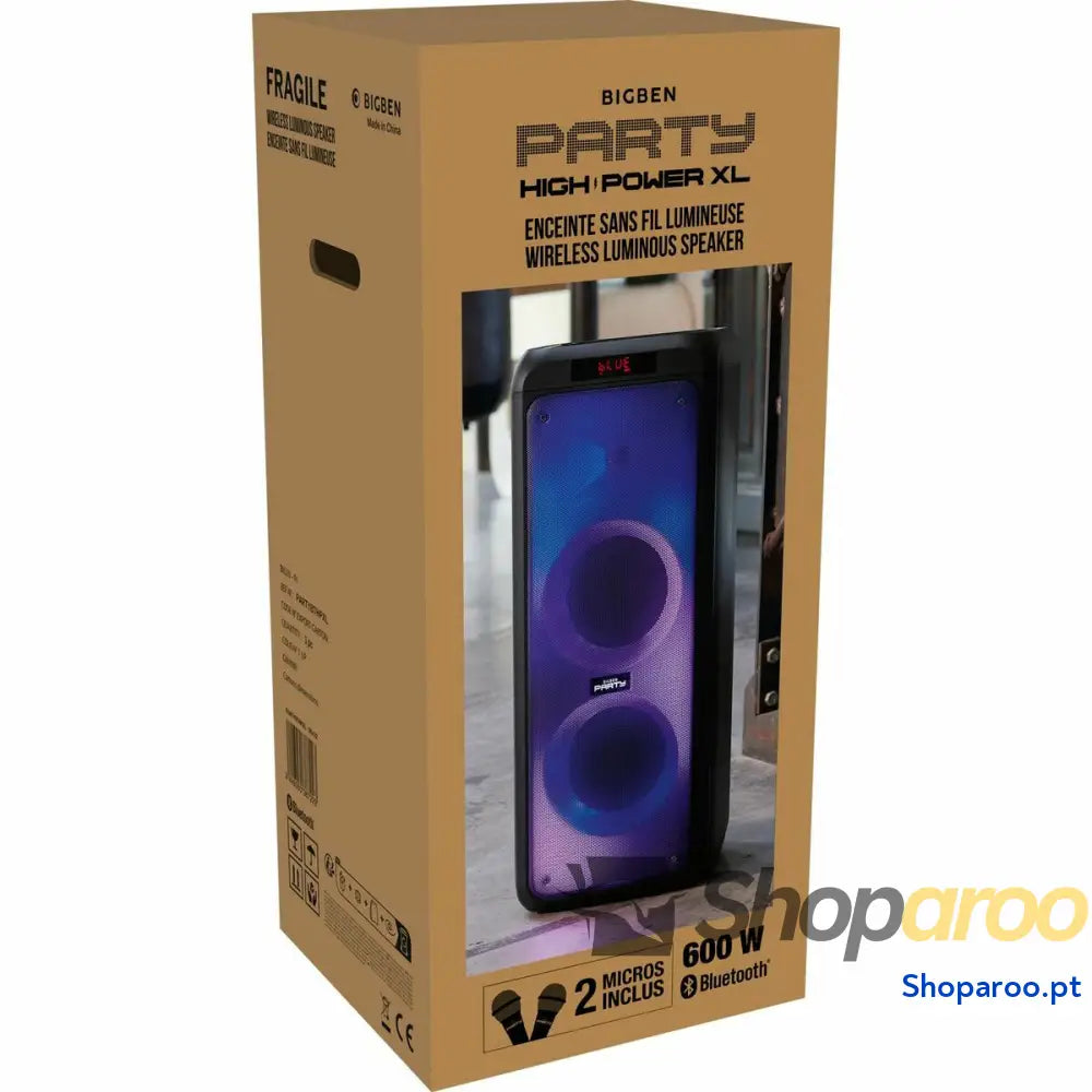 Altifalante Bluetooth Portátil Big Ben Interactive Preto 600 W