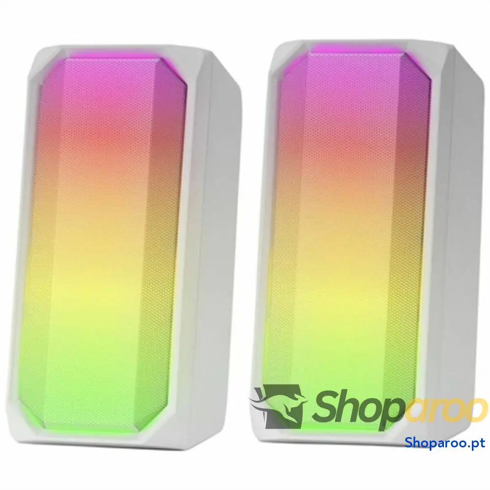 Altifalante Bluetooth Portátil Mars Gaming MSRGBW Branco 15 W 4 W