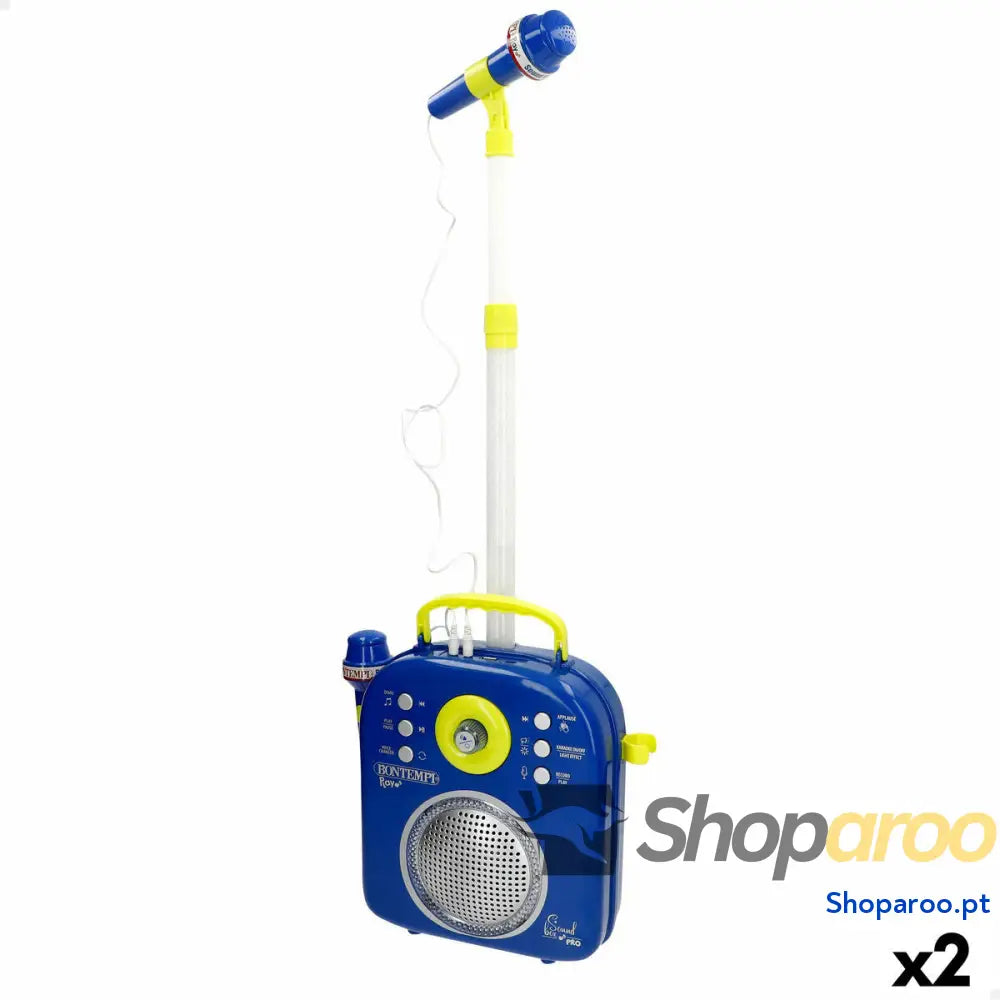 Altifalante com microfone para karaoke Bontempi 2 Unidades