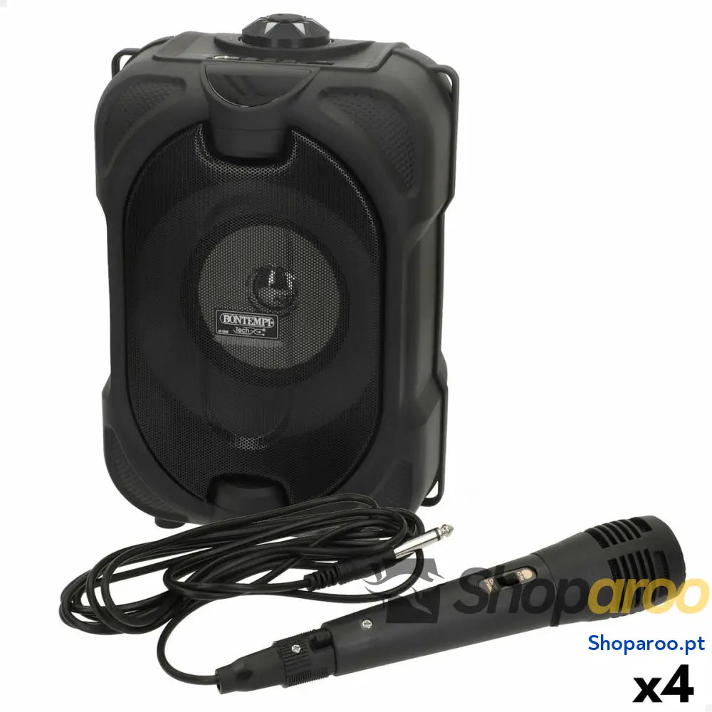Altifalante com microfone para karaoke Bontempi 4 Unidades
