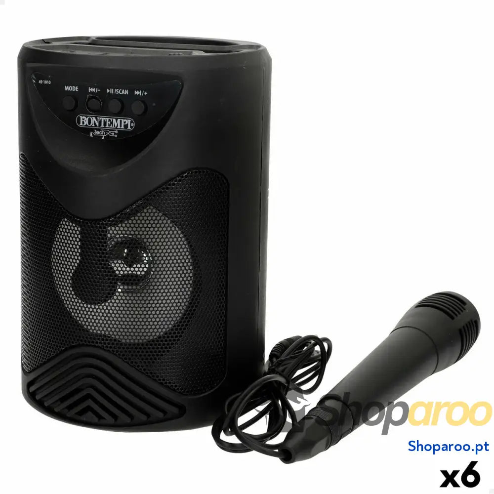 Altifalante com microfone para karaoke Bontempi 6 Unidades