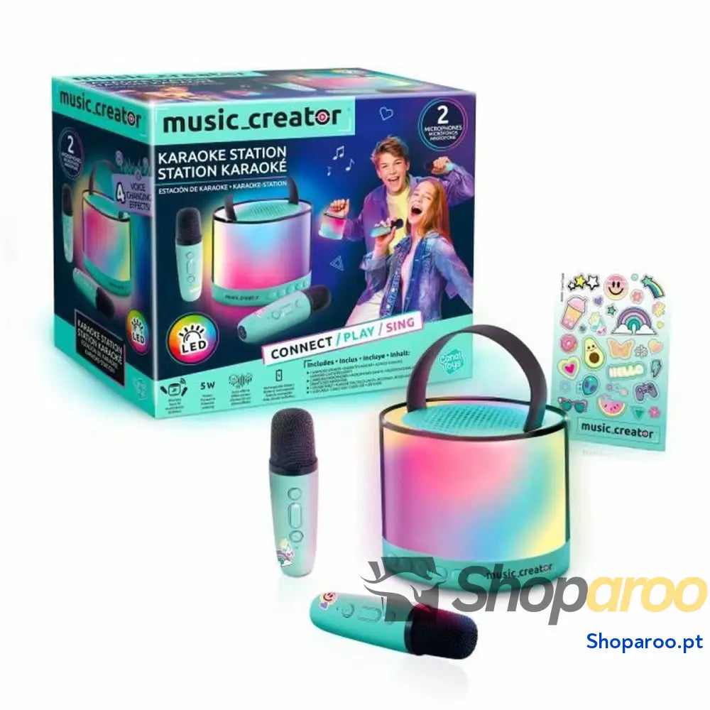 Altifalante com microfone para karaoke Canal Toys INF 044