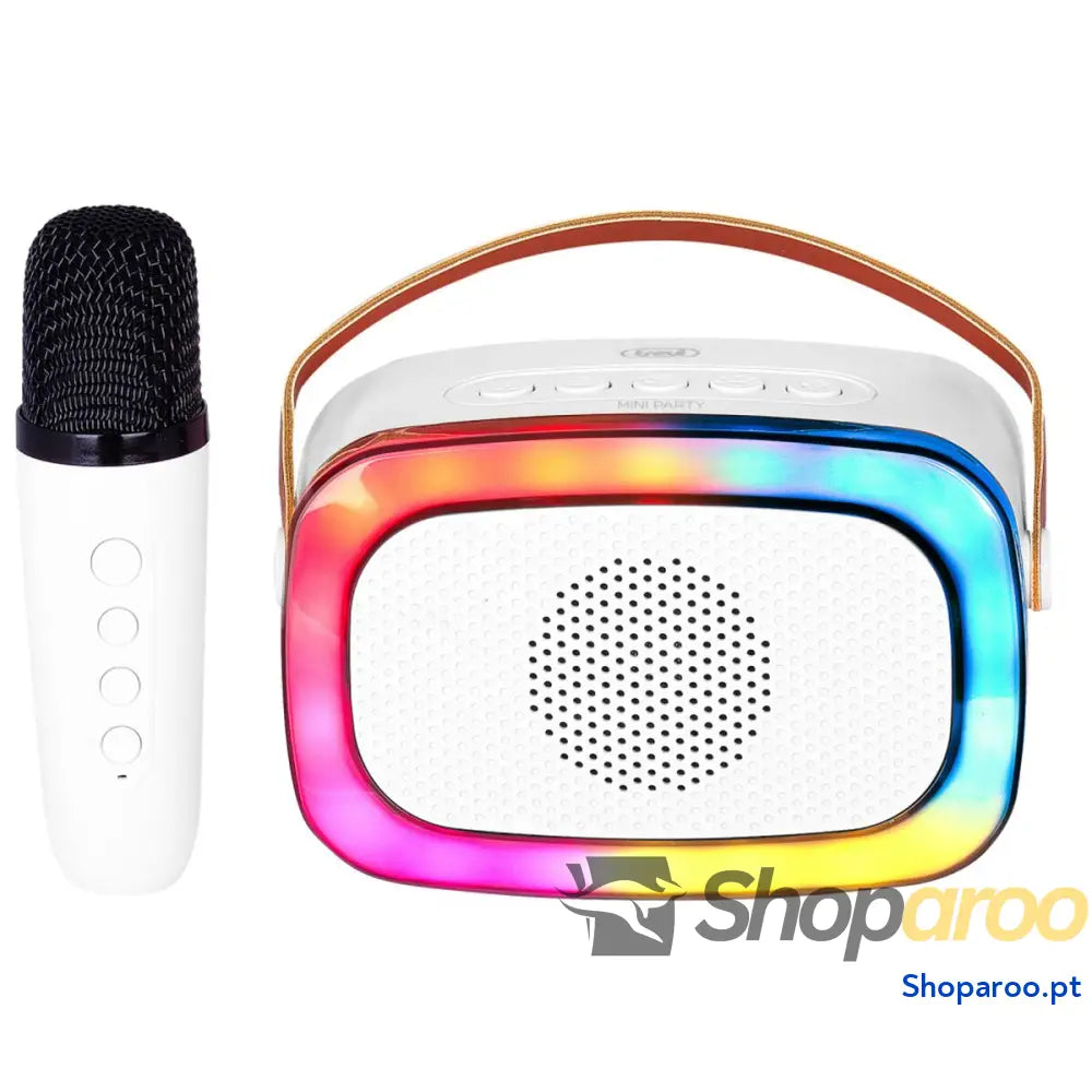 Altifalante com microfone para karaoke Trevi XR 8A01 MINI PARTY Branco
