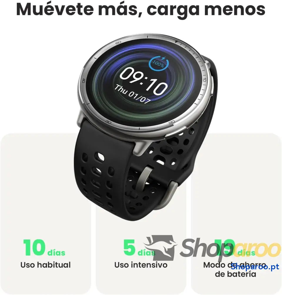 AMAZFIT Active 2 Smart Watch 44mm AI Control por Voz GPS & Mapas sin Coste Batería de 10 Días 160+ Modos Deportivos