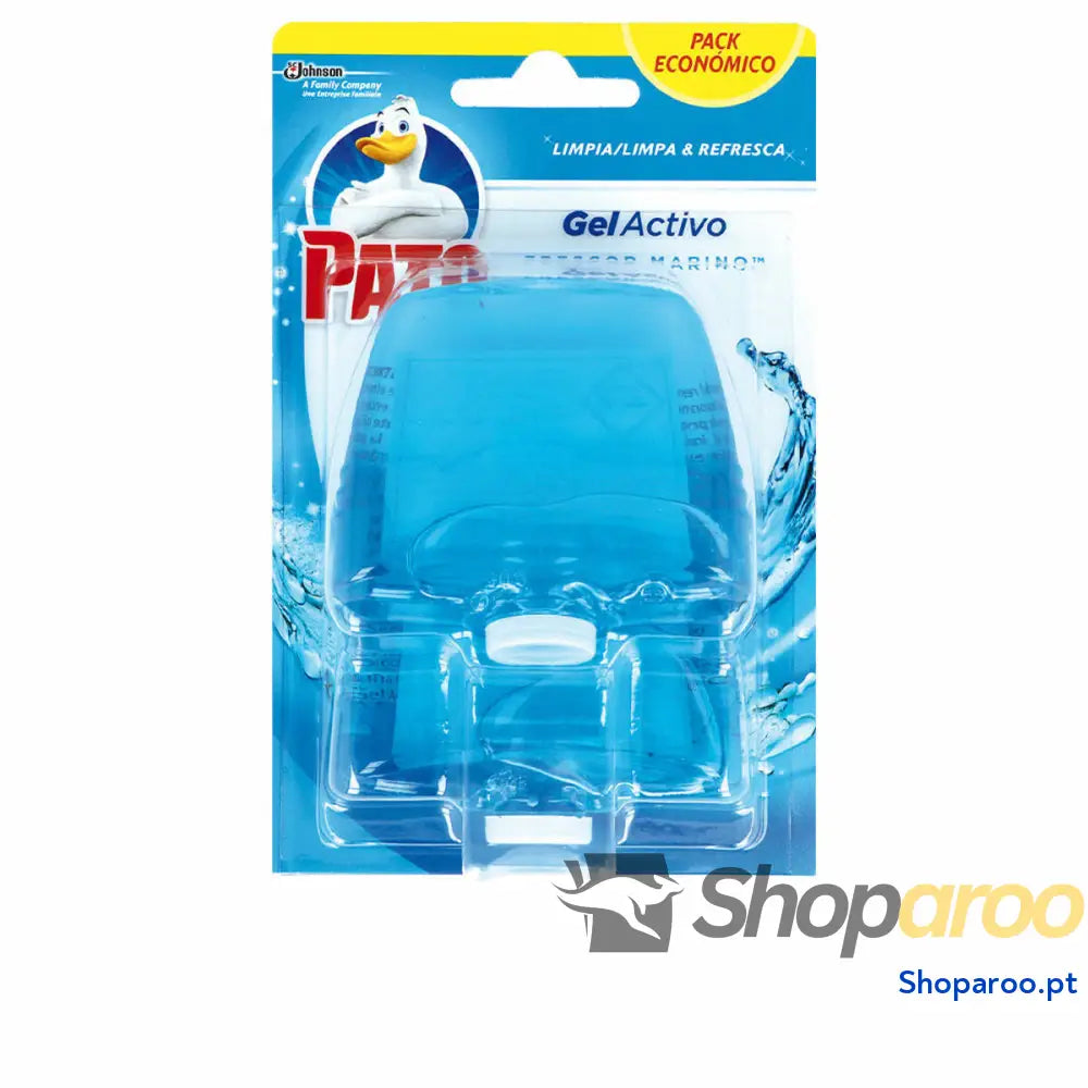 Ambientador de ar casa banho Pato Gel Activo Marinha 2 Unidades Desinfetante