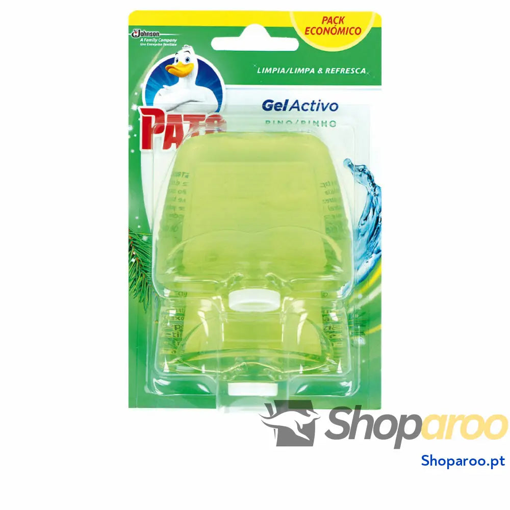 Ambientador de ar casa banho Pato Gel Activo Pinheiro 2 Unidades Desinfetante