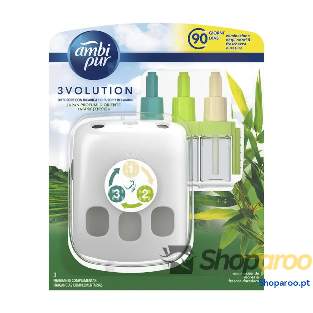 Ambientador Elétrico e Recarga 3Volution Ambi Pur Tatami Japones Evolution (21 ml)
