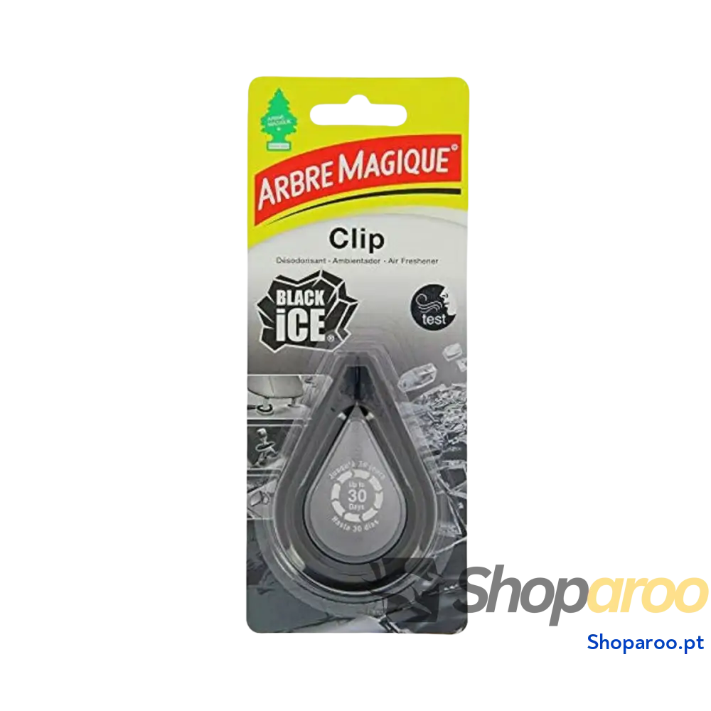 Ambientador Para Automóveis Arbre Magique Black Ice Clipe