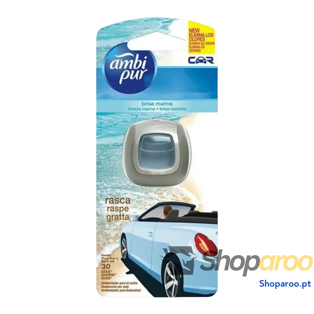 Ambientador Para Automóveis Brezza Marina Ambi Pur Car (30 Días) 125 g