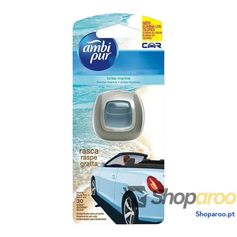 Ambientador Para Automóveis Brezza Marina Ambi Pur Car (30 Días) 125 g