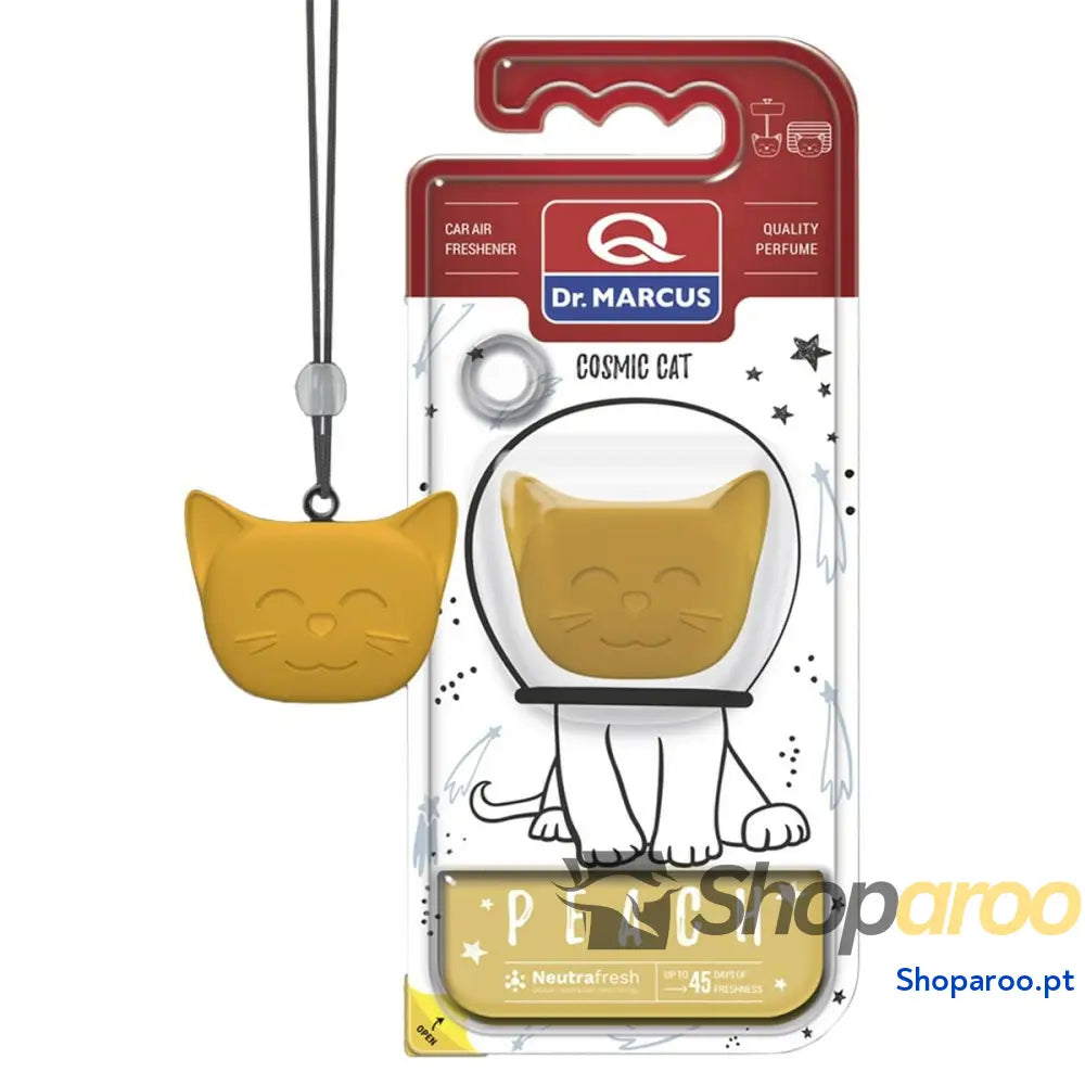 Ambientador Para Automóveis Dr Marcus Cosmic Cat Pêssego Plástico Colar