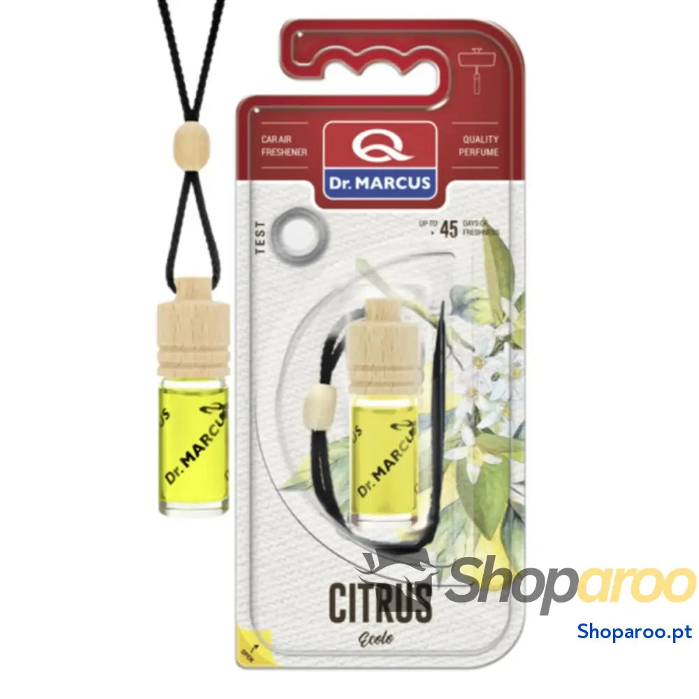 Ambientador Para Automóveis Dr Marcus Ecolo Cítrico 4,5 ml Madeira Cristal Fragância Colar