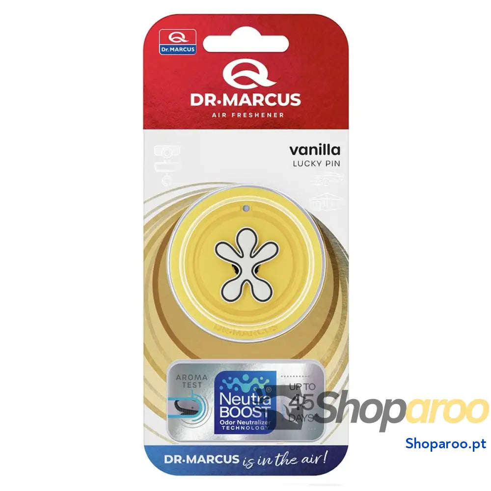 Ambientador Para Automóveis Dr Marcus Lucky Pin Baunilha Plástico Fragância