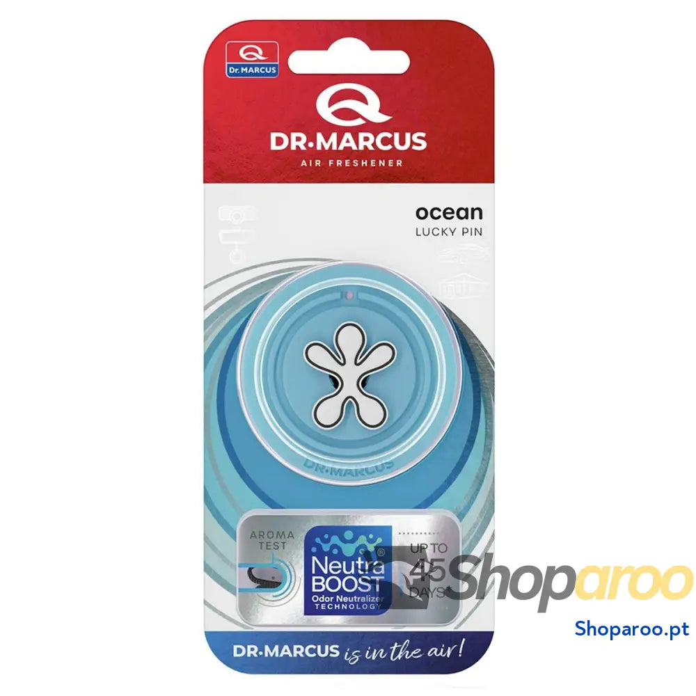 Ambientador Para Automóveis Dr Marcus Lucky Pin Ocean Plástico