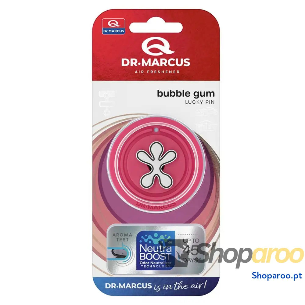 Ambientador Para Automóveis Dr Marcus Lucky Pin Pastilha Elástica Plástico Fragância