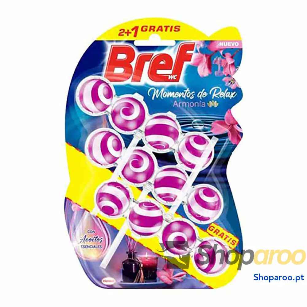 Ambientador para casa de banho Henkel Activ Relax Armonia Expositor Porta 3 Unidades