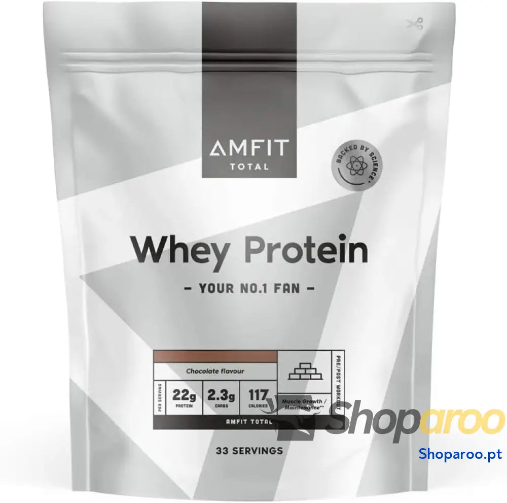Amfit Nutrition Proteína de soro leite em pó chocolate 33 porções 1 kg (embalagem 1)