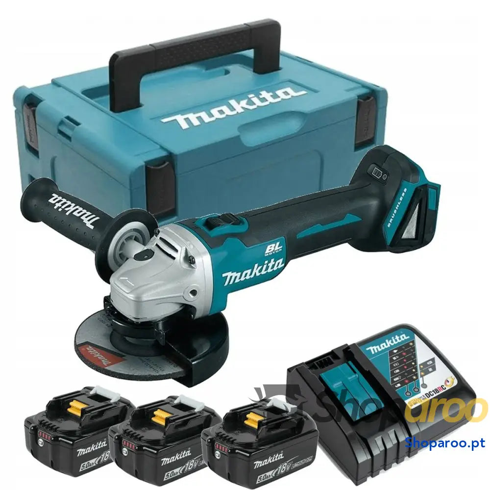 Amoladora angular Makita DGA504RT3J 125 mm