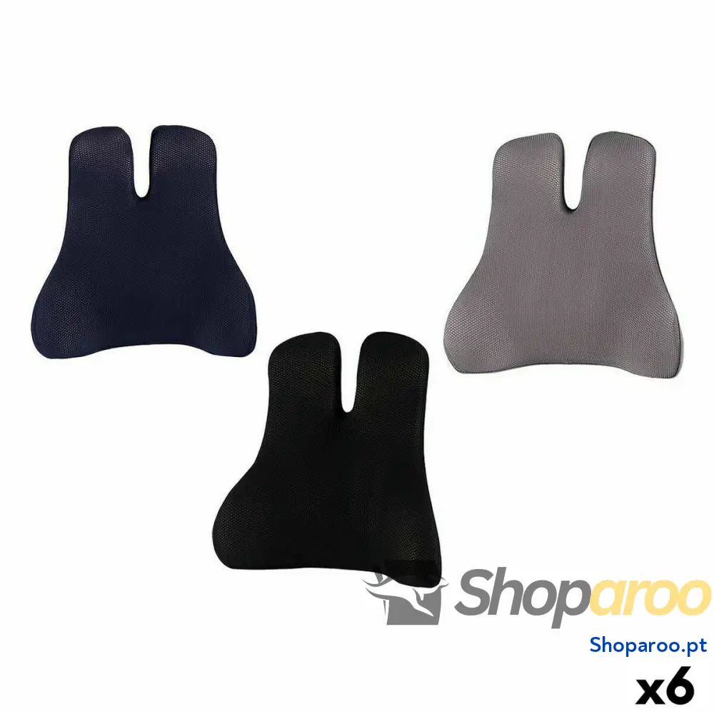 Amortecedor ergonómico lombar Função de memória Espuma 47 x 14 cm (6 Unidades)