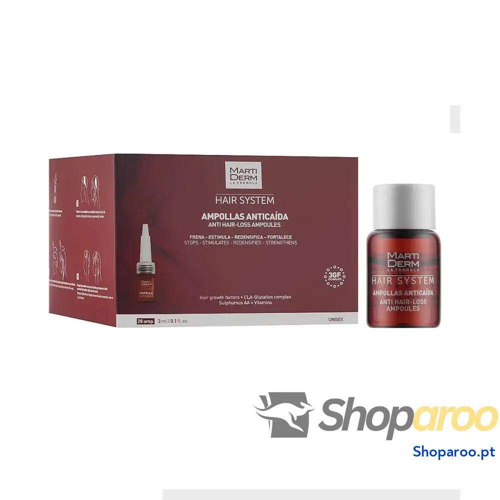 Ampolas Antiqueda Martiderm HAIR SYSTEM 3 ml
