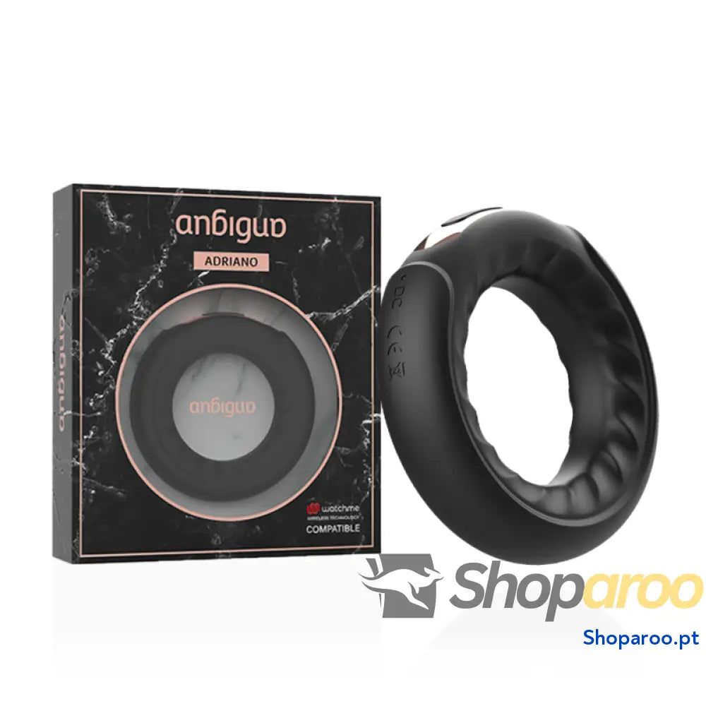 ANBIGUO - ANEL VIBRADOR ADRIANO COMPATÍVEL COM A TECNOLOGIA WATCHME WIRELESS