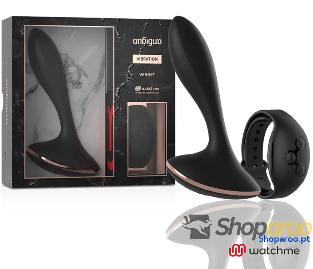 ANBIGUO - WATCHME CONTROLE REMOTO VIBRADOR ANAL PLUG VERNET