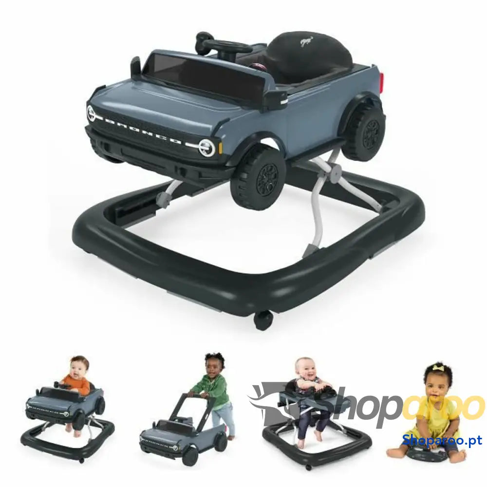 Andarilho com rodas Bright Starts Ford Bronco Azul Preto Cinzento