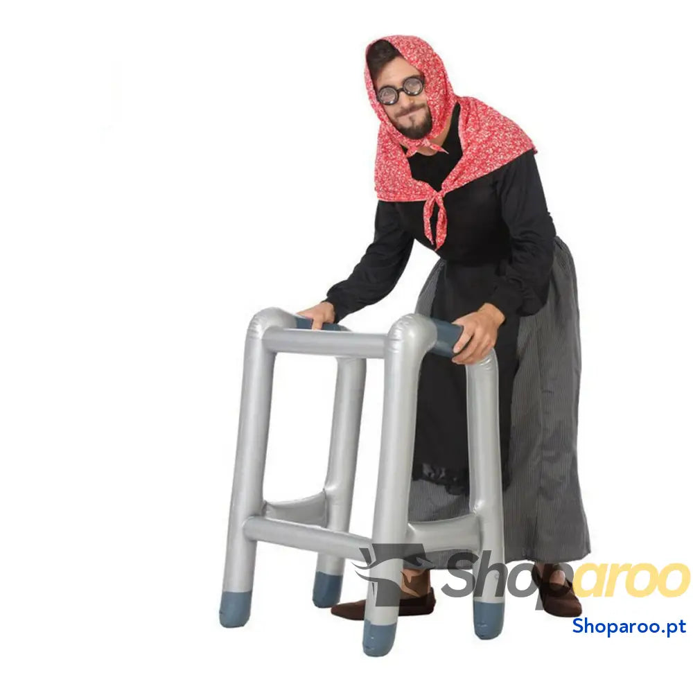 Andarilho com rodas Cinzento Insuflável