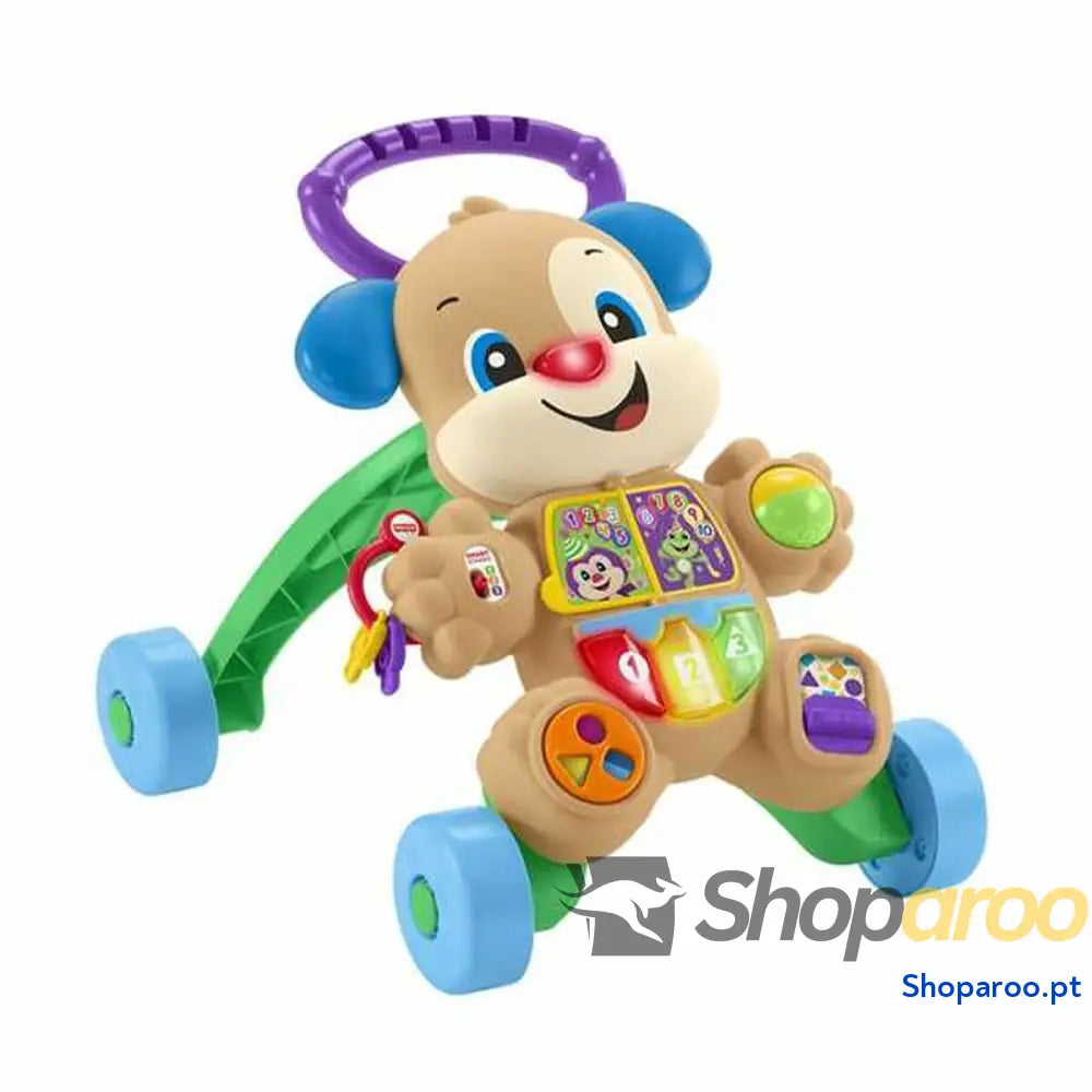Andarilho com rodas Fisher-Price Som Luzes Cão Multilinguagem