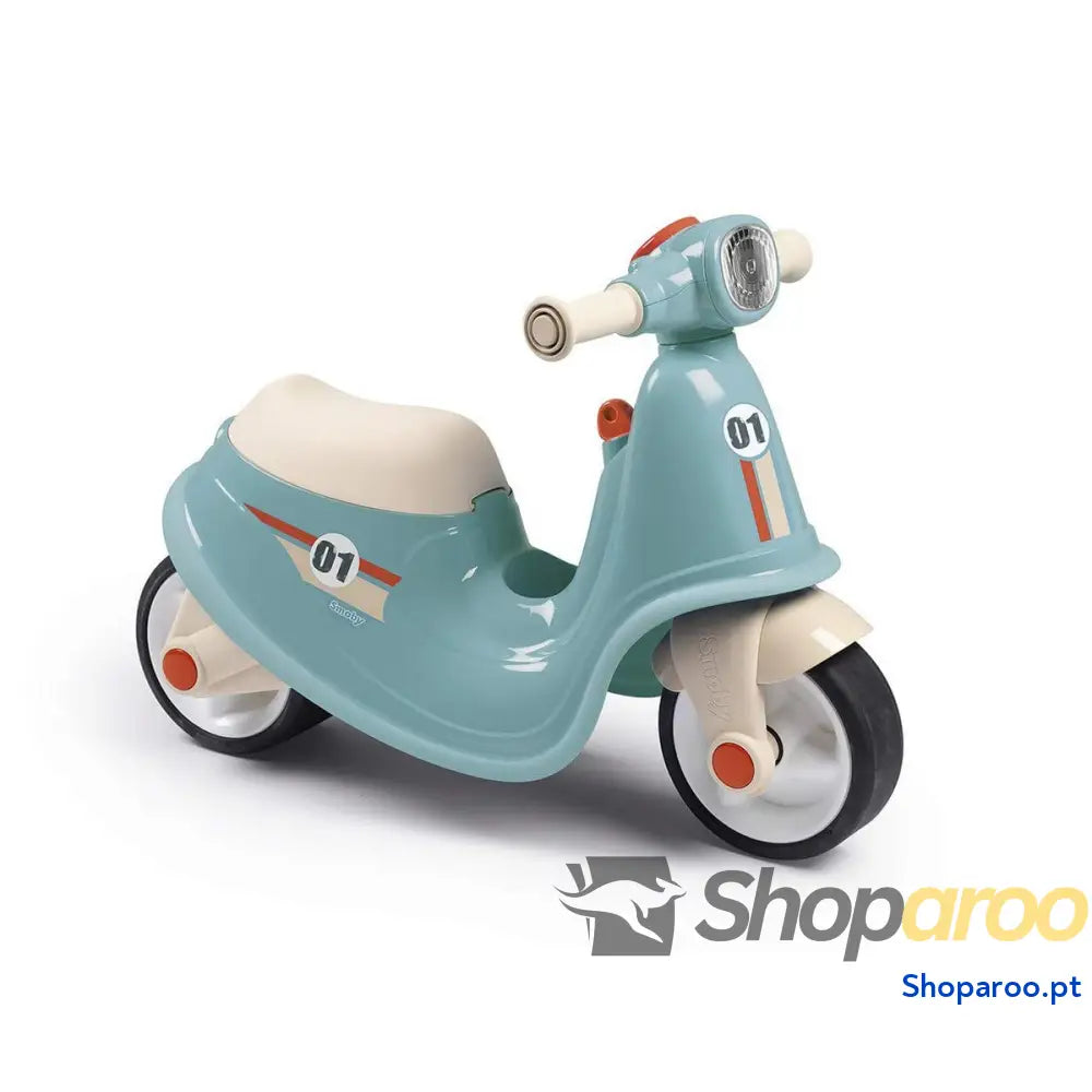 Andarilho Smoby Scooter Azul Mota