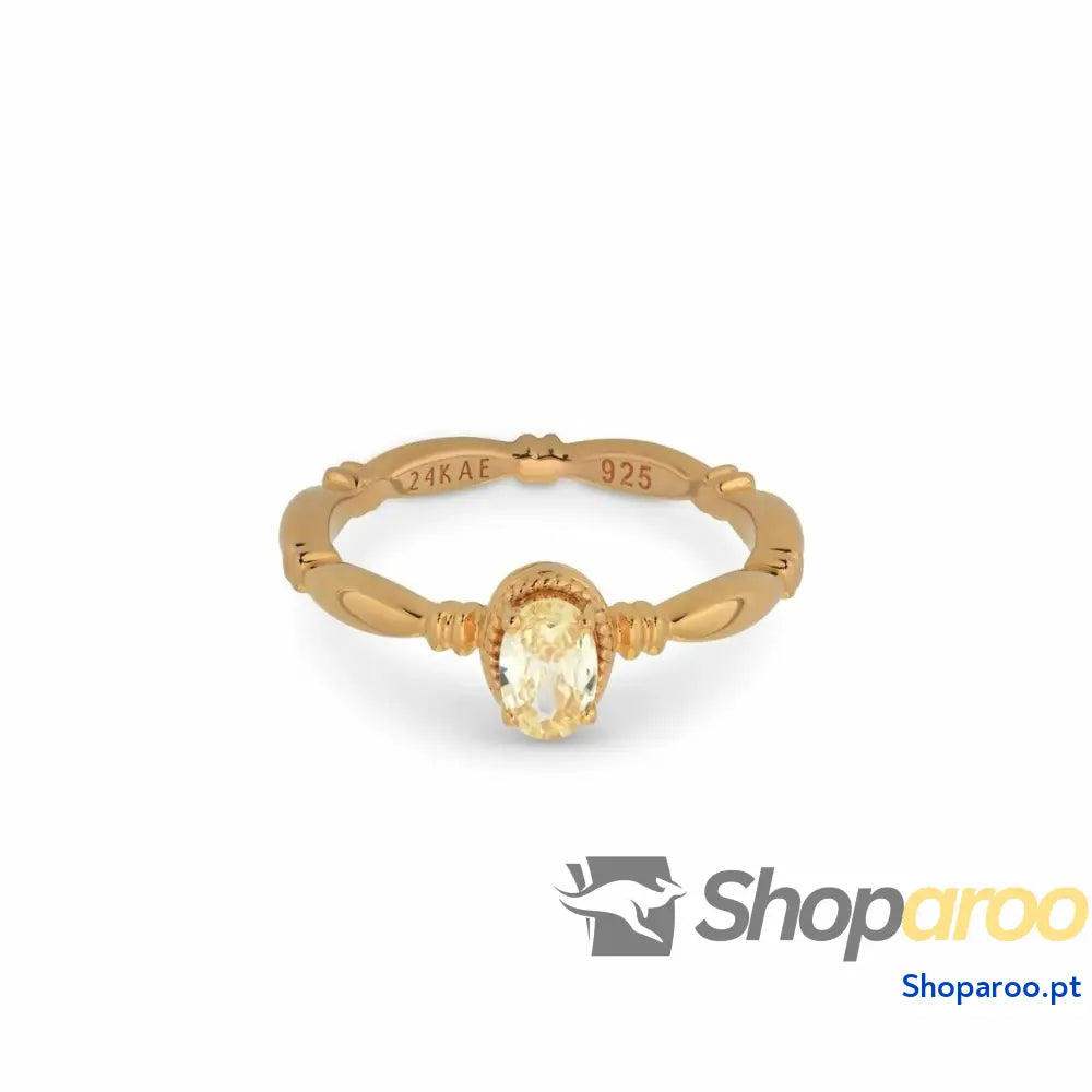 Anel feminino 24KAE 12441Y/56 16 Dourado