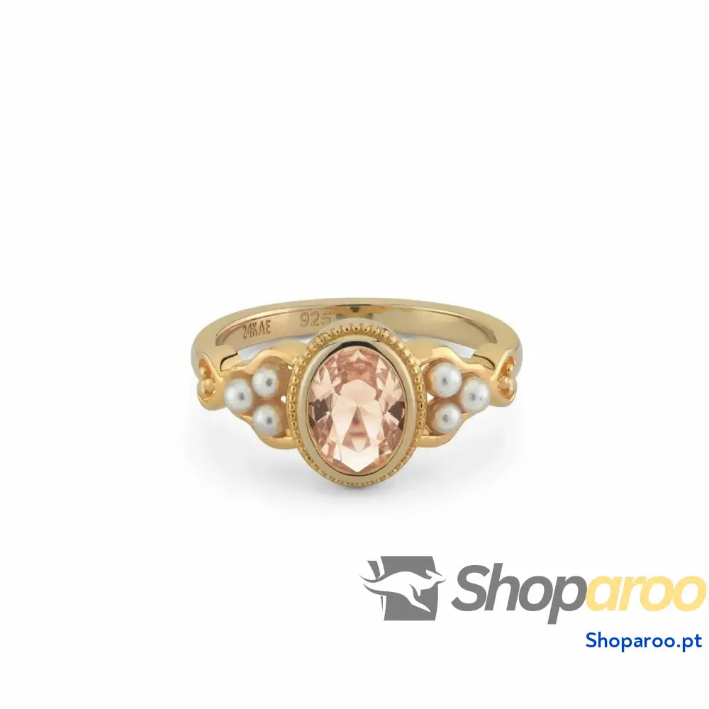 Anel feminino 24KAE 12450Y/50 10 Dourado
