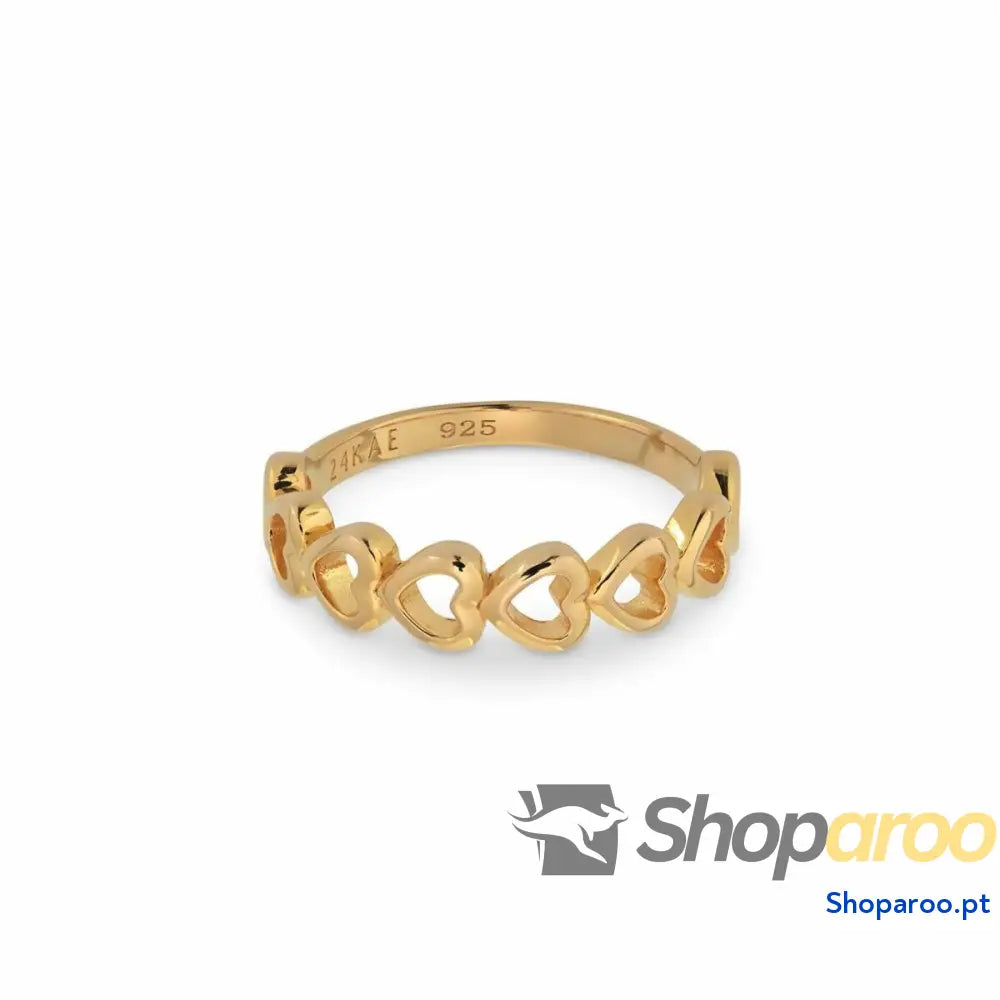 Anel feminino 24KAE 12455Y/56 Dourado 16